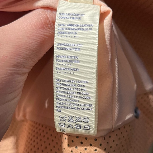 Rebecca Minkoff Blush Lambskin Leather Jacket - Picture 9 of 10